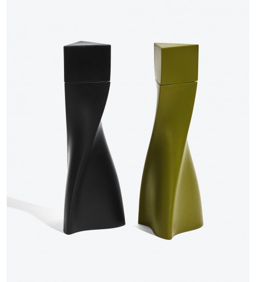 Zaha  Hadid Design DUO 调味料料盐磨器2件套 蓝色&黑色D8.5H23.8cm